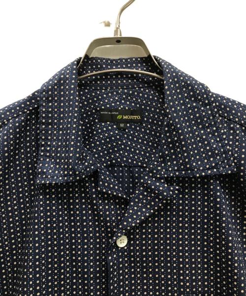 MOJITO（モヒート）MOJITO (モヒート) ABSHINTH SHIRT dot ネイビー サイズ:Ｍの古着・服飾アイテム