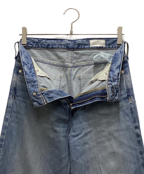 upper hights（アッパーハイツ）upper hights (アッパーハイツ) THE LAURENワイドデニムパンツ インディゴ サイズ:W23の古着・服飾アイテム