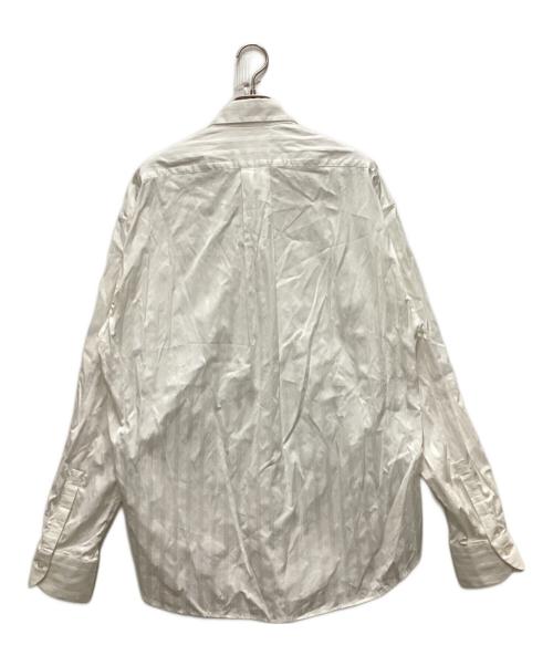 BOURRIENNE（ブリエンヌ）BOURRIENNE (ブリエンヌ) ストライプL/Sシャツ ホワイト サイズ:Mの古着・服飾アイテム