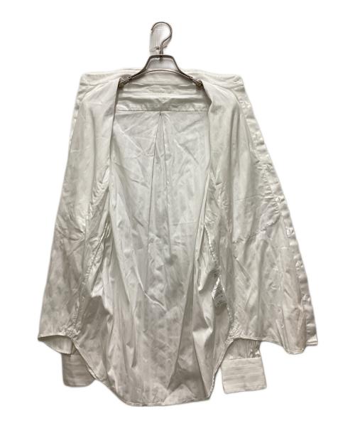 BOURRIENNE（ブリエンヌ）BOURRIENNE (ブリエンヌ) ストライプL/Sシャツ ホワイト サイズ:Mの古着・服飾アイテム