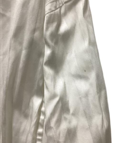 BOURRIENNE（ブリエンヌ）BOURRIENNE (ブリエンヌ) ストライプL/Sシャツ ホワイト サイズ:Mの古着・服飾アイテム
