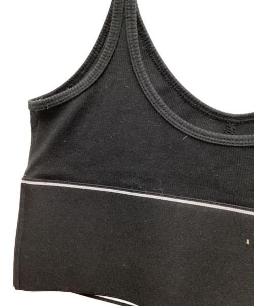ALEXANDER WANG（アレキサンダー・ワン）ALEXANDER WANG (アレキサンダー・ワン) リブジャージー ブラトップ ブラック サイズ:Sの古着・服飾アイテム