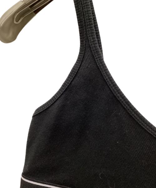 ALEXANDER WANG（アレキサンダー・ワン）ALEXANDER WANG (アレキサンダー・ワン) リブジャージー ブラトップ ブラック サイズ:Sの古着・服飾アイテム