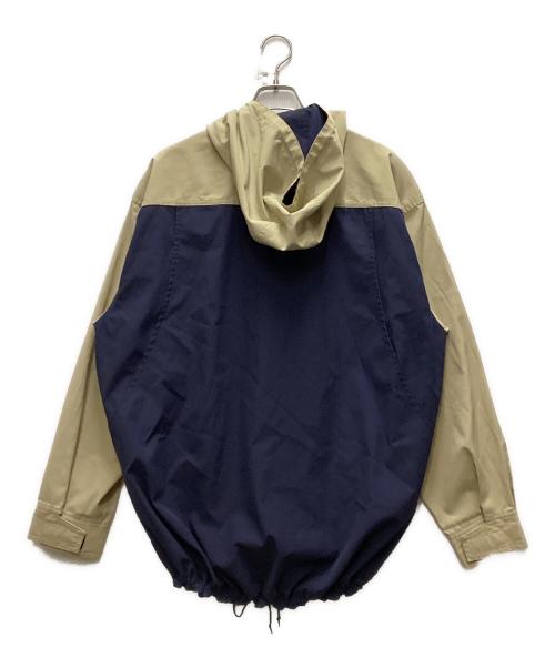 stussy（ステューシー）stussy (ステューシー) 90’s ナイロンジャケット ベージュ×ネイビー サイズ:Mの古着・服飾アイテム