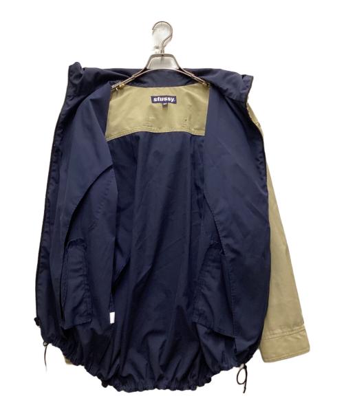 stussy（ステューシー）stussy (ステューシー) 90’s ナイロンジャケット ベージュ×ネイビー サイズ:Mの古着・服飾アイテム