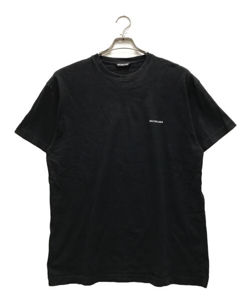 BALENCIAGA（バレンシアガ）BALENCIAGA (バレンシアガ) スモールロゴプリントＴシャツ ブラック サイズ:Sの古着・服飾アイテム