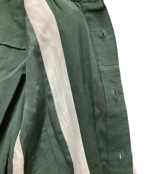 TOGA PULLA（トーガ プルラ）TOGA PULLA (トーガ プルラ) ストライプデザインシャツ グリーン サイズ:38の古着・服飾アイテム