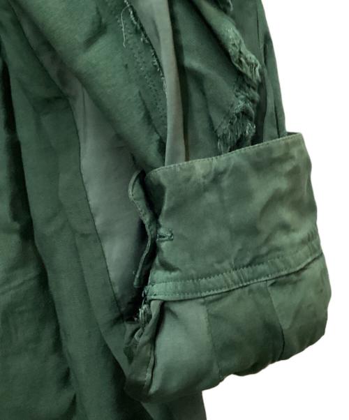 TOGA PULLA（トーガ プルラ）TOGA PULLA (トーガ プルラ) ストライプデザインシャツ グリーン サイズ:38の古着・服飾アイテム