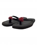 HENDER SCHEMEエンダースキーマ）の古着「BLOOM THONG」｜ブラック