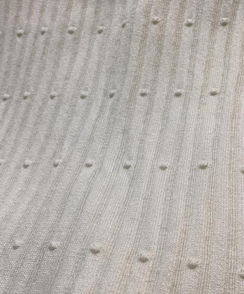 HERMES（エルメス）HERMES (エルメス) コットンシルクノースリーブニット ホワイト サイズ:36の古着・服飾アイテム