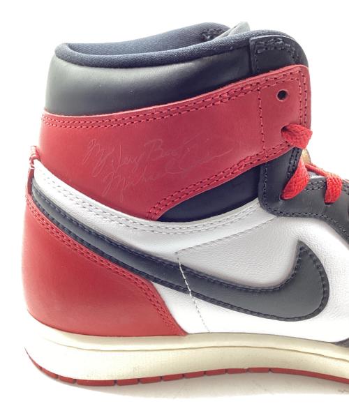 NIKE（ナイキ）NIKE (ナイキ) Air Jordan 1 HIGH OG UNC Reimagined ブラック×レッド サイズ:26.5の古着・服飾アイテム