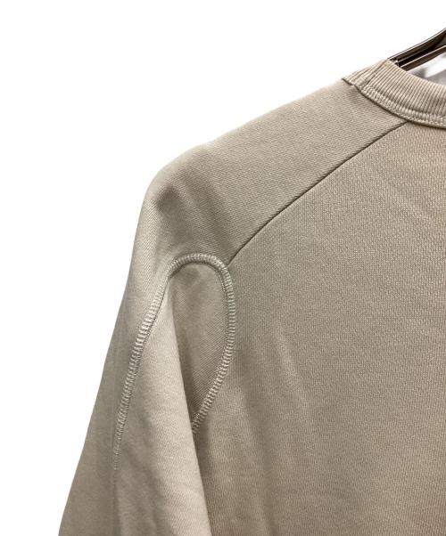DRIES VAN NOTEN（ドリスヴァンノッテン）DRIES VAN NOTEN (ドリスヴァンノッテン) パネルステッチラグランスウェット ベージュ サイズ:XSの古着・服飾アイテム