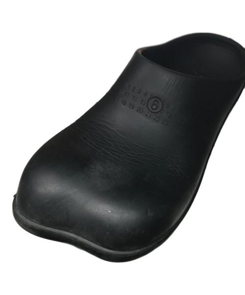 MM6 Maison Margiela（エムエムシックスメゾンマルジェラ）MM6 Maison Margiela (エムエムシックスメゾンマルジェラ) ANATOMIC CLOG SLIPPER ブラック サイズ:EU 41-42の古着・服飾アイテム