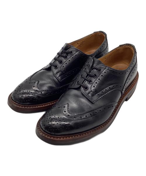 Tricker's（トリッカーズ）Tricker's (トリッカーズ) BOURTON/ウイングチップシューズ ブラック サイズ:7 1/2の古着・服飾アイテム