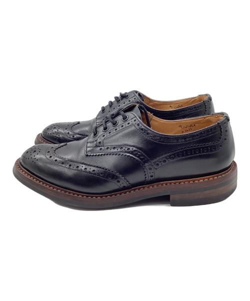 Tricker's（トリッカーズ）Tricker's (トリッカーズ) BOURTON/ウイングチップシューズ ブラック サイズ:7 1/2の古着・服飾アイテム