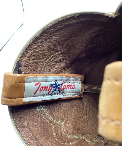 TONY LAMA（トニーラマ）TONY LAMA (トニーラマ) ウエスタンペコスブーツ ブラウン サイズ:8 EEの古着・服飾アイテム