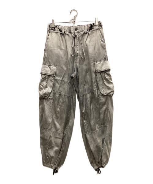 Maison MIHARA YASUHIRO（メゾン ミハラ ヤスヒロ）Maison MIHARA YASUHIRO (メゾン ミハラ ヤスヒロ) Satin Cargo Pants グレー サイズ:36の古着・服飾アイテム
