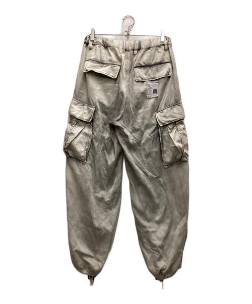 Maison MIHARA YASUHIRO（メゾン ミハラ ヤスヒロ）Maison MIHARA YASUHIRO (メゾン ミハラ ヤスヒロ) Satin Cargo Pants グレー サイズ:36の古着・服飾アイテム