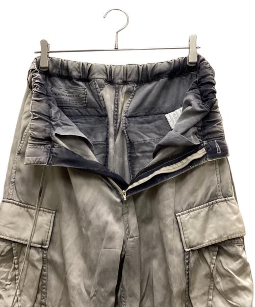 Maison MIHARA YASUHIRO（メゾン ミハラ ヤスヒロ）Maison MIHARA YASUHIRO (メゾン ミハラ ヤスヒロ) Satin Cargo Pants グレー サイズ:36の古着・服飾アイテム