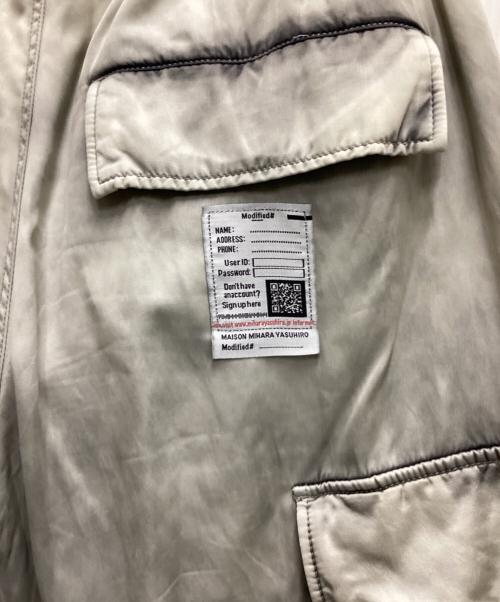 Maison MIHARA YASUHIRO（メゾン ミハラ ヤスヒロ）Maison MIHARA YASUHIRO (メゾン ミハラ ヤスヒロ) Satin Cargo Pants グレー サイズ:36の古着・服飾アイテム