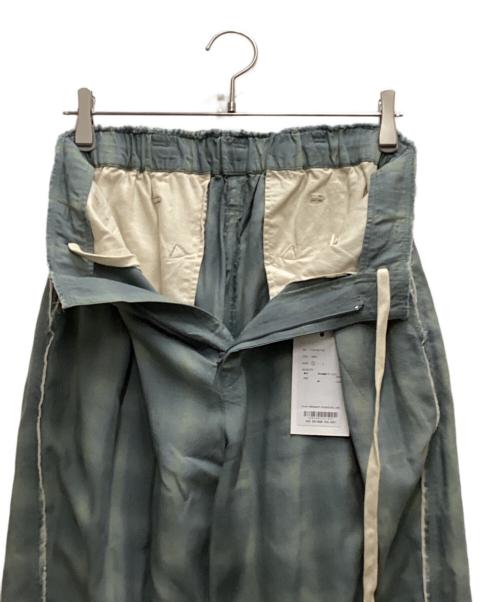 MAISON SPECIAL（メゾンスペシャル）MAISON SPECIAL (メゾンスペシャル) Destroy Damage Prime-Wide Ombre Check Relaxing Pants ブルーの古着・服飾アイテム