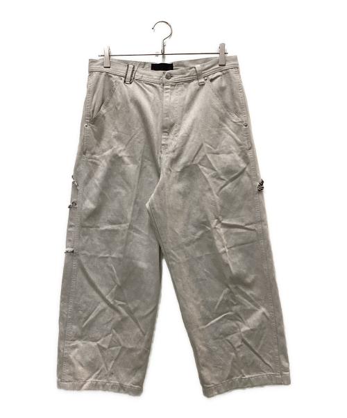 hyakki（ヒャッキ）hyakki (ヒャッキ) Painter Denim Pants グレー サイズ:Lの古着・服飾アイテム