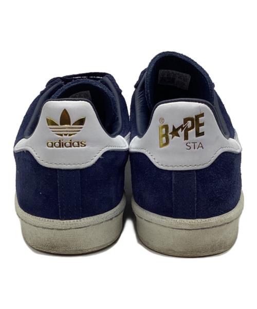 adidas Originals（アディダスオリジナル）adidas Originals (アディダスオリジナル) A BATHING APE (アベイシングエイプ) CAMPUS 80S ネイビー サイズ:27の古着・服飾アイテム