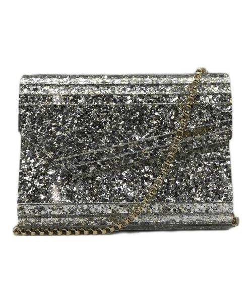 JIMMY CHOO（ジミーチュウ）JIMMY CHOO (ジミーチュウ) Candy Glitter box Clutch Bag グレー サイズ:表記無しの古着・服飾アイテム