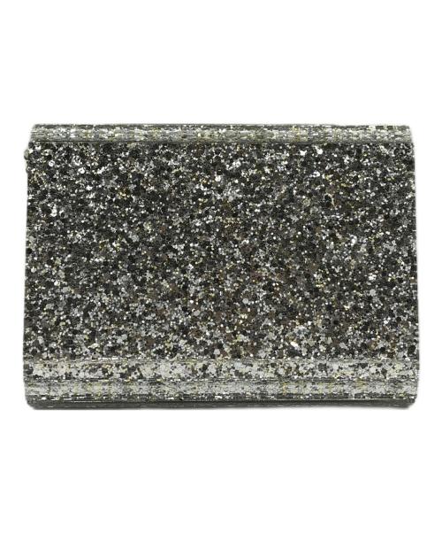 JIMMY CHOO（ジミーチュウ）JIMMY CHOO (ジミーチュウ) Candy Glitter box Clutch Bag グレー サイズ:表記無しの古着・服飾アイテム