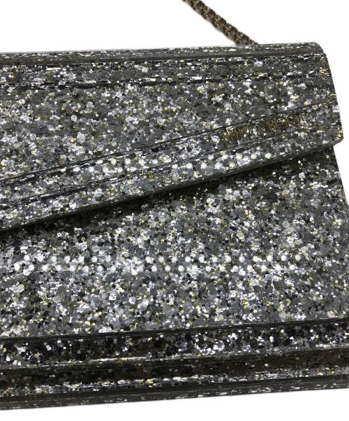 JIMMY CHOO（ジミーチュウ）JIMMY CHOO (ジミーチュウ) Candy Glitter box Clutch Bag グレー サイズ:表記無しの古着・服飾アイテム