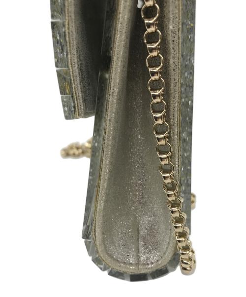 JIMMY CHOO（ジミーチュウ）JIMMY CHOO (ジミーチュウ) Candy Glitter box Clutch Bag グレー サイズ:表記無しの古着・服飾アイテム