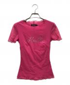 MISBHVミスビヘイブ）の古着「MISBHV Magenta Ｔシャツ」｜ピンク