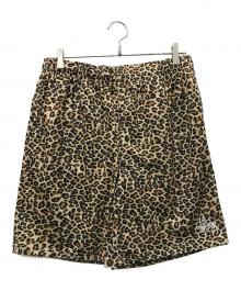 stussy（ステューシー）の古着「BASIC MESH SHORT L leopard」｜ベージュ