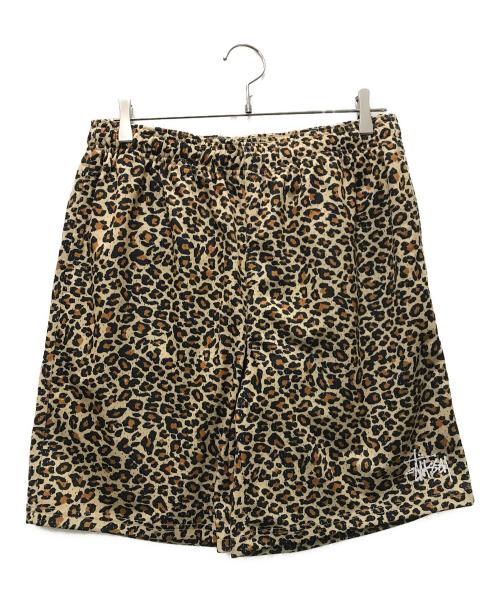 stussy（ステューシー）stussy (ステューシー) BASIC MESH SHORT L leopard ベージュ サイズ:Mの古着・服飾アイテム