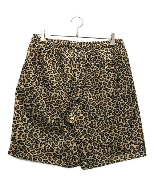 stussy（ステューシー）stussy (ステューシー) BASIC MESH SHORT L leopard ベージュ サイズ:Mの古着・服飾アイテム