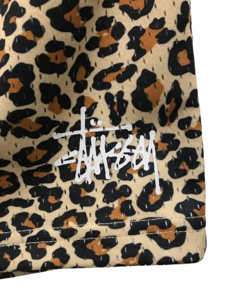 stussy（ステューシー）stussy (ステューシー) BASIC MESH SHORT L leopard ベージュ サイズ:Mの古着・服飾アイテム