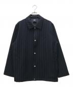 KITHキス）の古着「Pinstripe Doubleknit Coaches Jacket」｜ネイビー