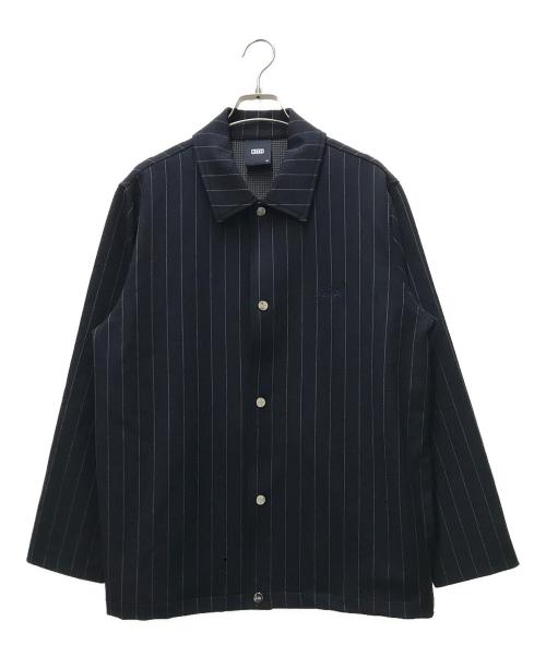 KITH（キス）KITH (キス) Pinstripe Doubleknit Coaches Jacket ネイビー サイズ:Mの古着・服飾アイテム
