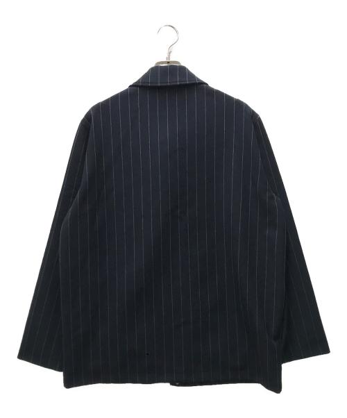 KITH（キス）KITH (キス) Pinstripe Doubleknit Coaches Jacket ネイビー サイズ:Mの古着・服飾アイテム
