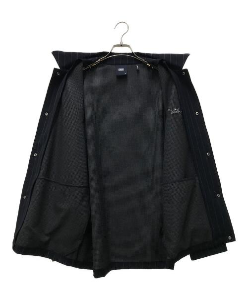 KITH（キス）KITH (キス) Pinstripe Doubleknit Coaches Jacket ネイビー サイズ:Mの古着・服飾アイテム