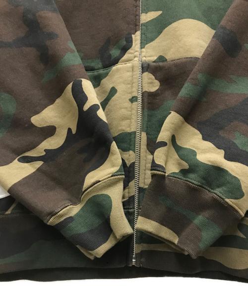 SUPREME（シュプリーム）SUPREME (シュプリーム) Big Logo Zip Up Sweatshirt カーキ サイズ:Mの古着・服飾アイテム