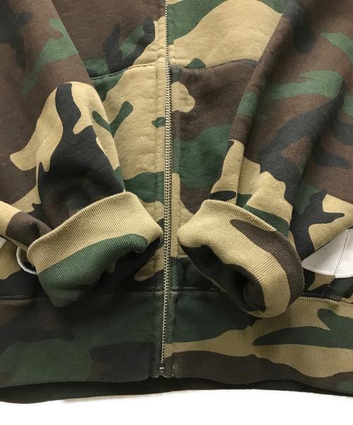 SUPREME（シュプリーム）SUPREME (シュプリーム) Big Logo Zip Up Sweatshirt カーキ サイズ:Mの古着・服飾アイテム
