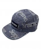 SUPREMEシュプリーム）の古着「Denim Camp Cap Hickory Stripe」｜インディゴ