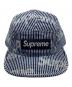 中古・古着 Supreme (シュプリーム) Denim Camp Cap Hickory Stripe インディゴ：10000円
