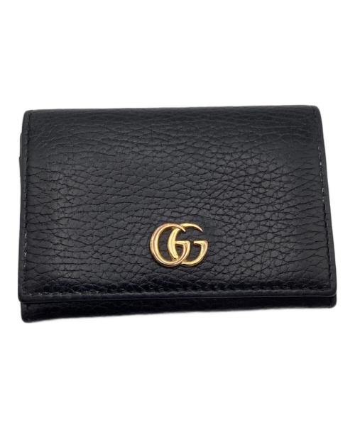 GUCCI（グッチ）GUCCI (グッチ) GGロゴカードケース ブラック サイズ:one sizeの古着・服飾アイテム