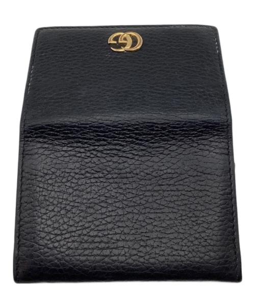 GUCCI（グッチ）GUCCI (グッチ) GGロゴカードケース ブラック サイズ:one sizeの古着・服飾アイテム
