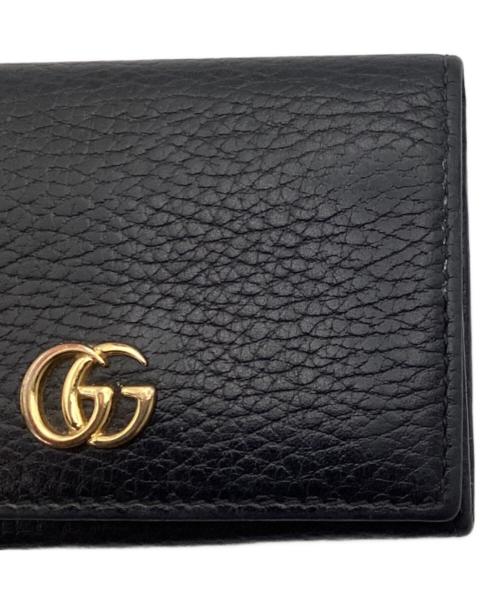 GUCCI（グッチ）GUCCI (グッチ) GGロゴカードケース ブラック サイズ:one sizeの古着・服飾アイテム