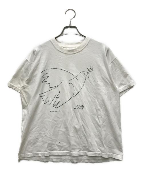picasso（ピカソ）picasso (ピカソ) 90s Dove Art T-Shirt（La Colombe） ホワイト サイズ:Mの古着・服飾アイテム