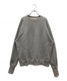 Unlikely（アンライクリー）の古着「Split Raglan Sleeve Crew」｜グレー