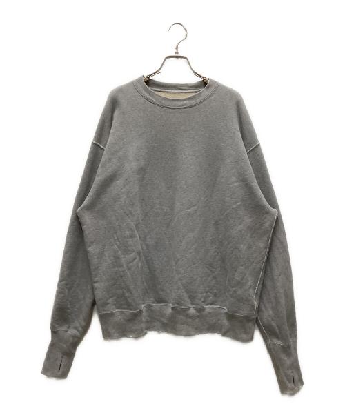 Unlikely（アンライクリー）Unlikely (アンライクリー) Split Raglan Sleeve Crew グレー サイズ:Mの古着・服飾アイテム